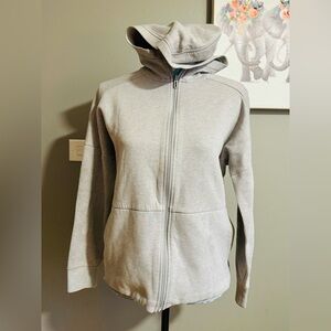 Adidas Girl's ZNE 2 Gray Zip Hooded Sweatshirt Track Top Cw0763 Size 14Y